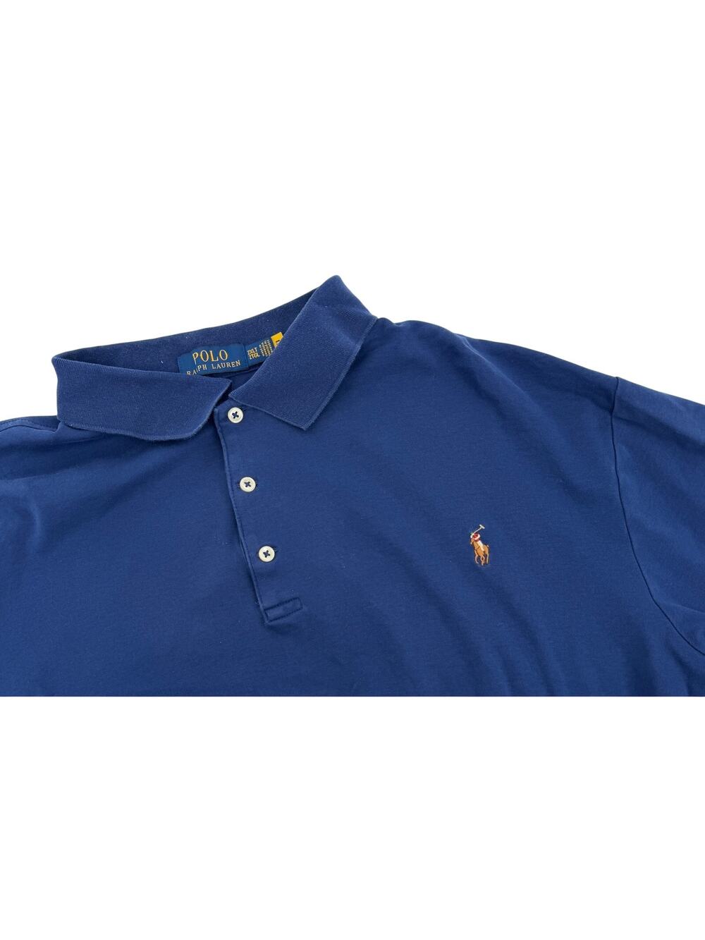 POLO Ralph Lauren Short Sleeve Navy Size 2XLT Logo Embroidered
